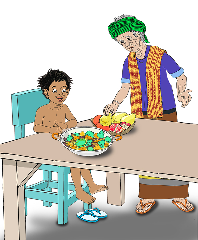 Image illustraton for the book:Colorful Fruits and Veggies