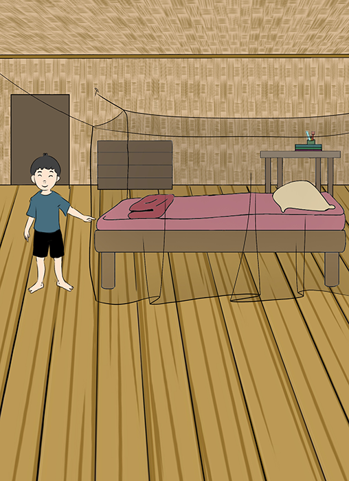 Image illustraton for the book:Preparing a Bed for My Sister