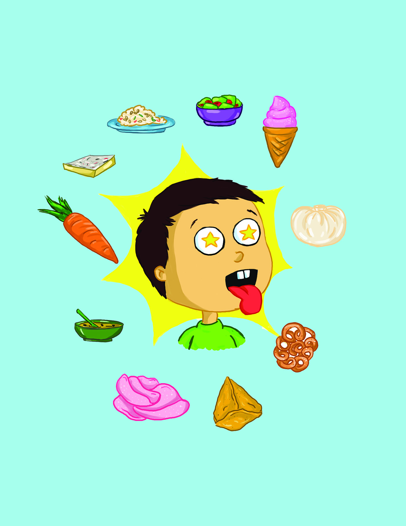 Image illustraton for the book:Samir is Hungry