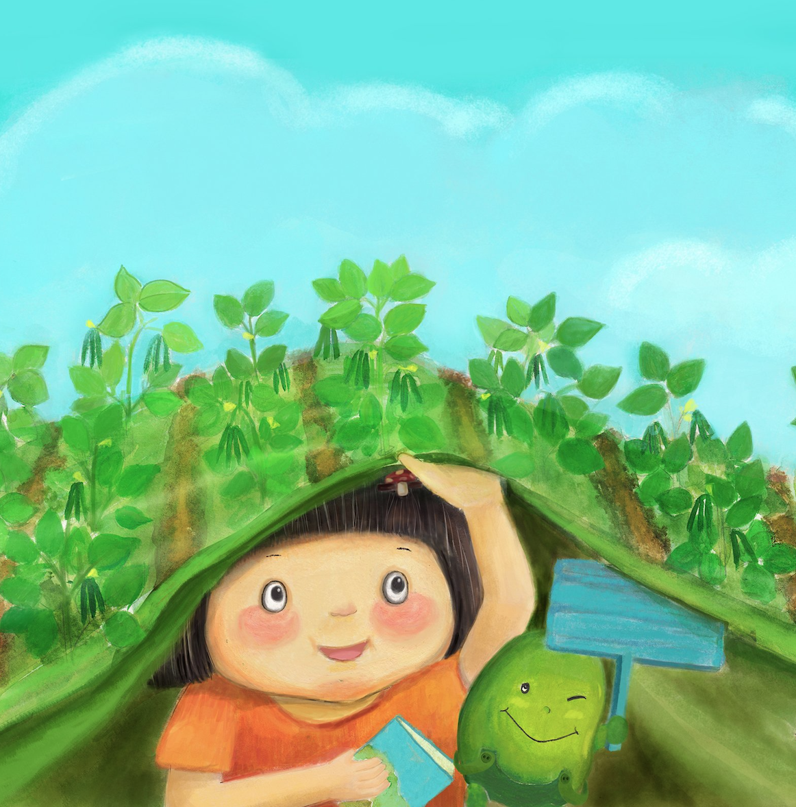 Image illustraton for the book:The Green Bean Festival