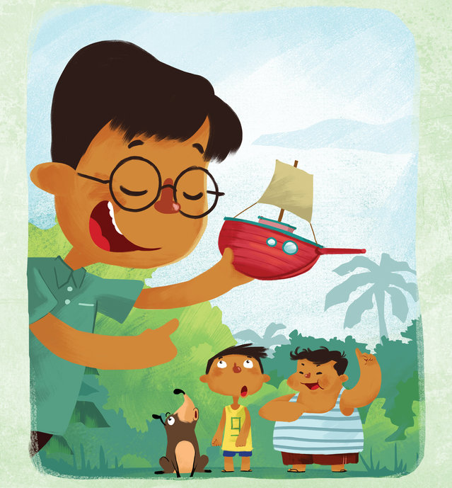 Image illustraton for the book:Bo's Treasure