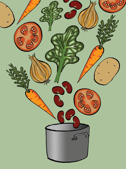 Image illustraton for the book:What's In the Pot?