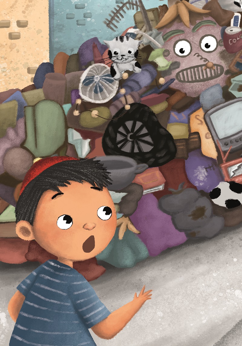 Image illustraton for the book:Monster, Give My Cat Back!