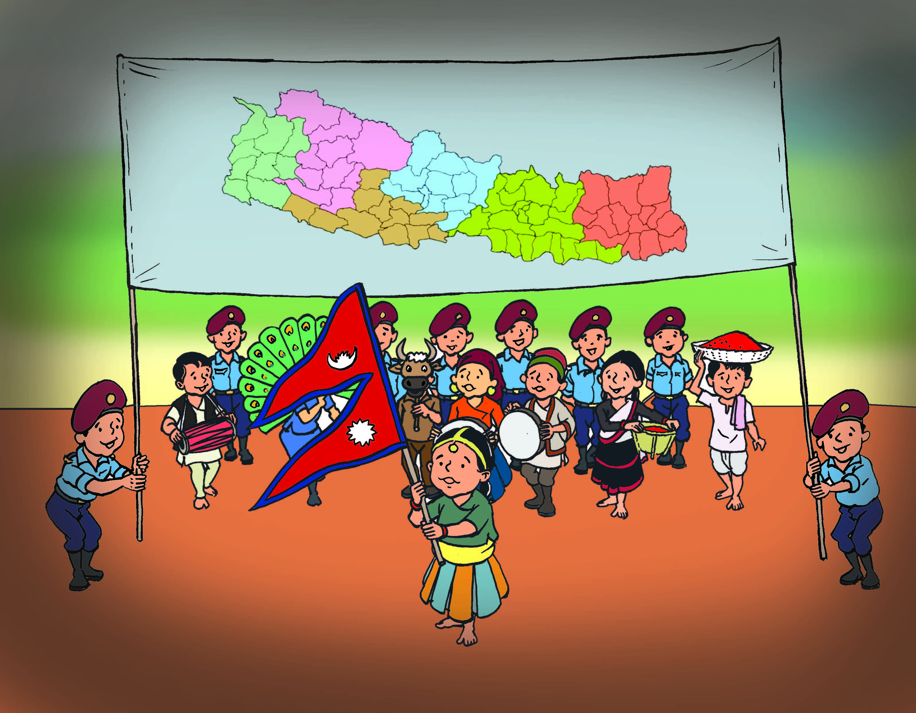 Image illustraton for the book:All About Nepal