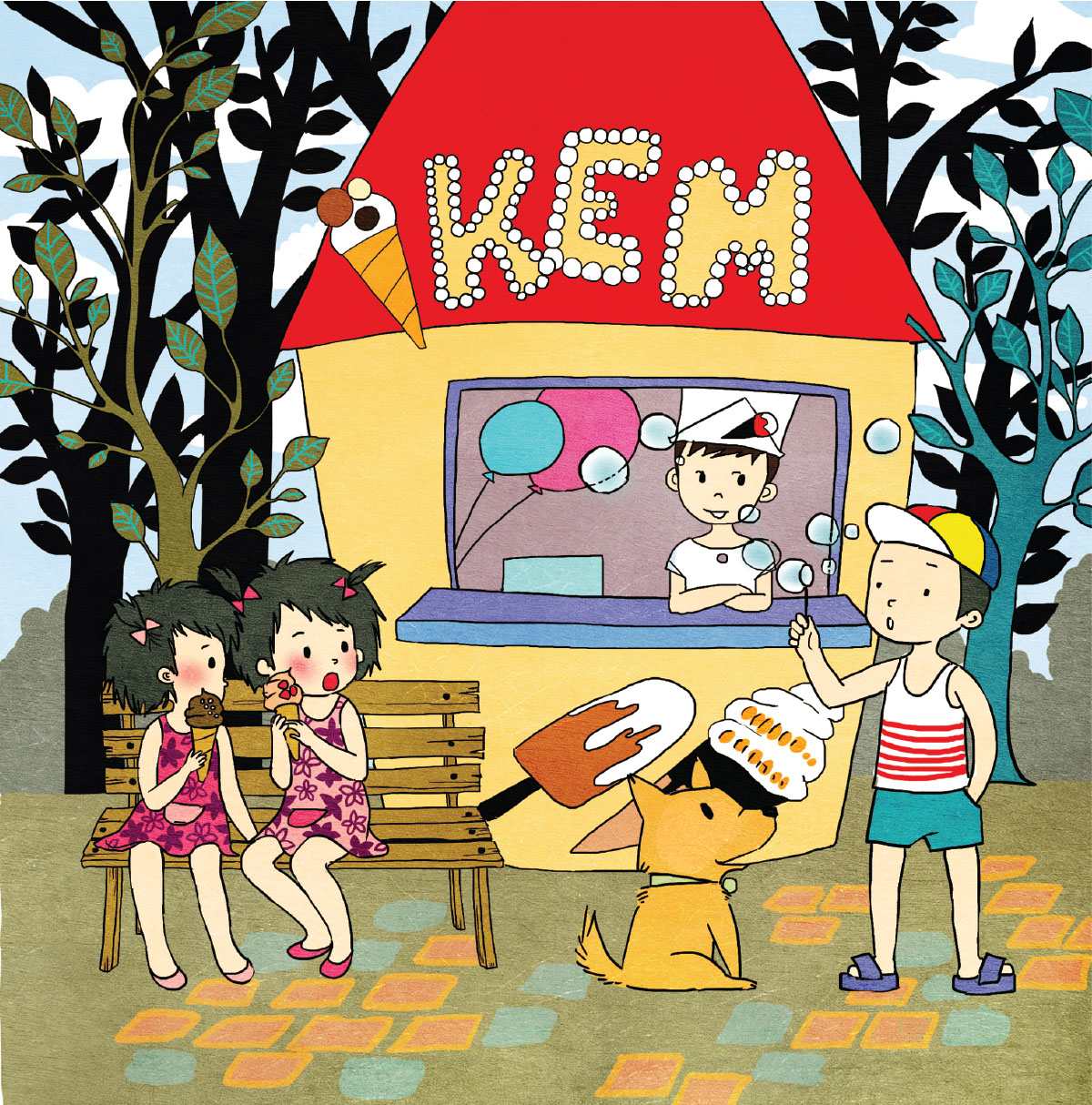Image illustraton for the book:An ice cream trade