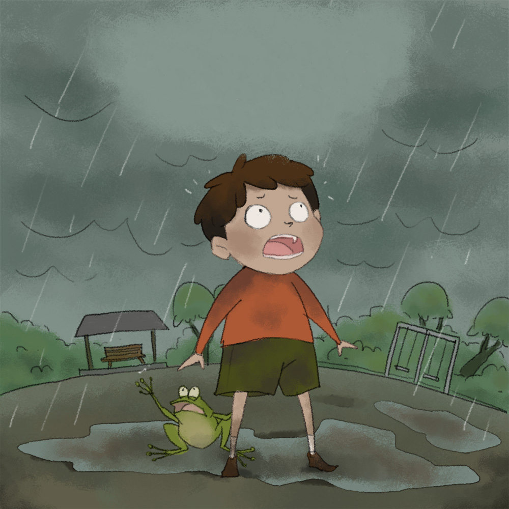 Image illustraton for the book:When It Rained