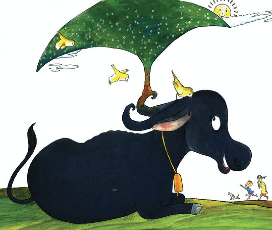 Image illustraton for the book:Bhabho the Buffalo