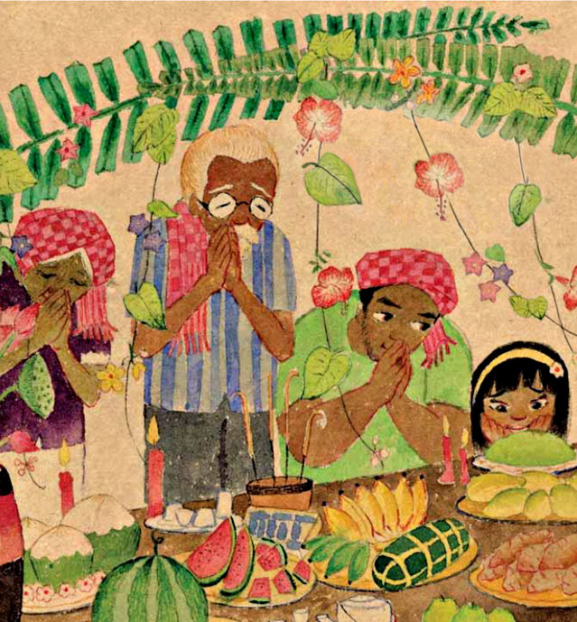 Image illustraton for the book:The Ok Om Bok Festival