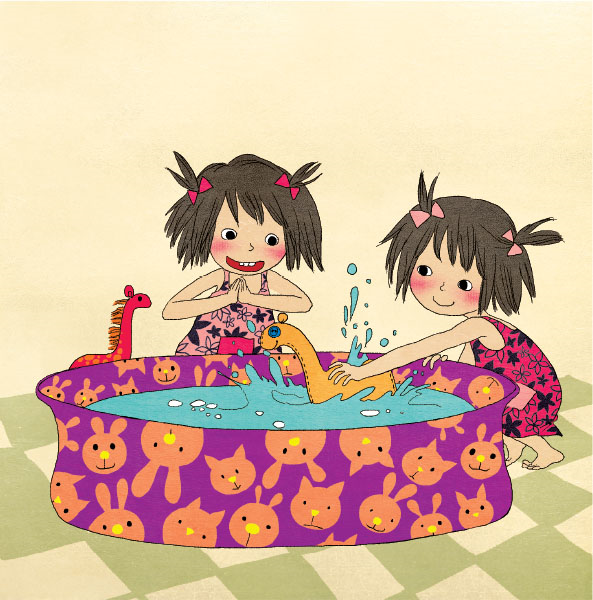 Image illustraton for the book:A Bath for Plush Camel