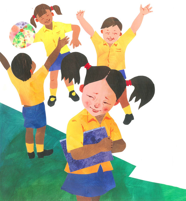 Image illustraton for the book:Nima's First Day of School