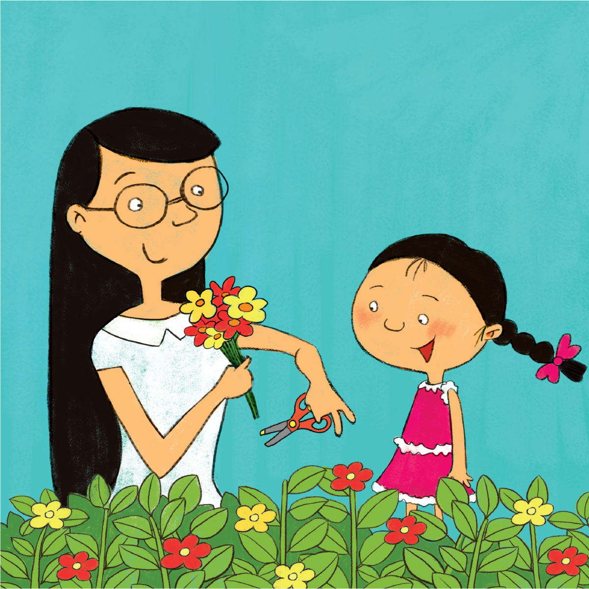 Image illustraton for the book:The Scissors Ate Your Cake, Mommy