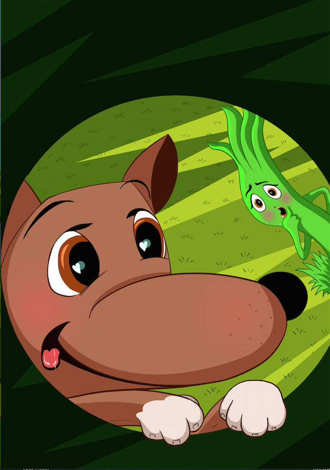 Image illustraton for the book:Dog Makes a Mess