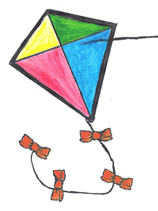 Image illustraton for the book:Edi Makes a Kite