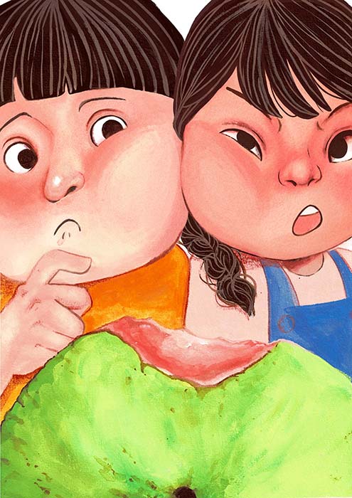 Image illustraton for the book:Who Bit the Guava?