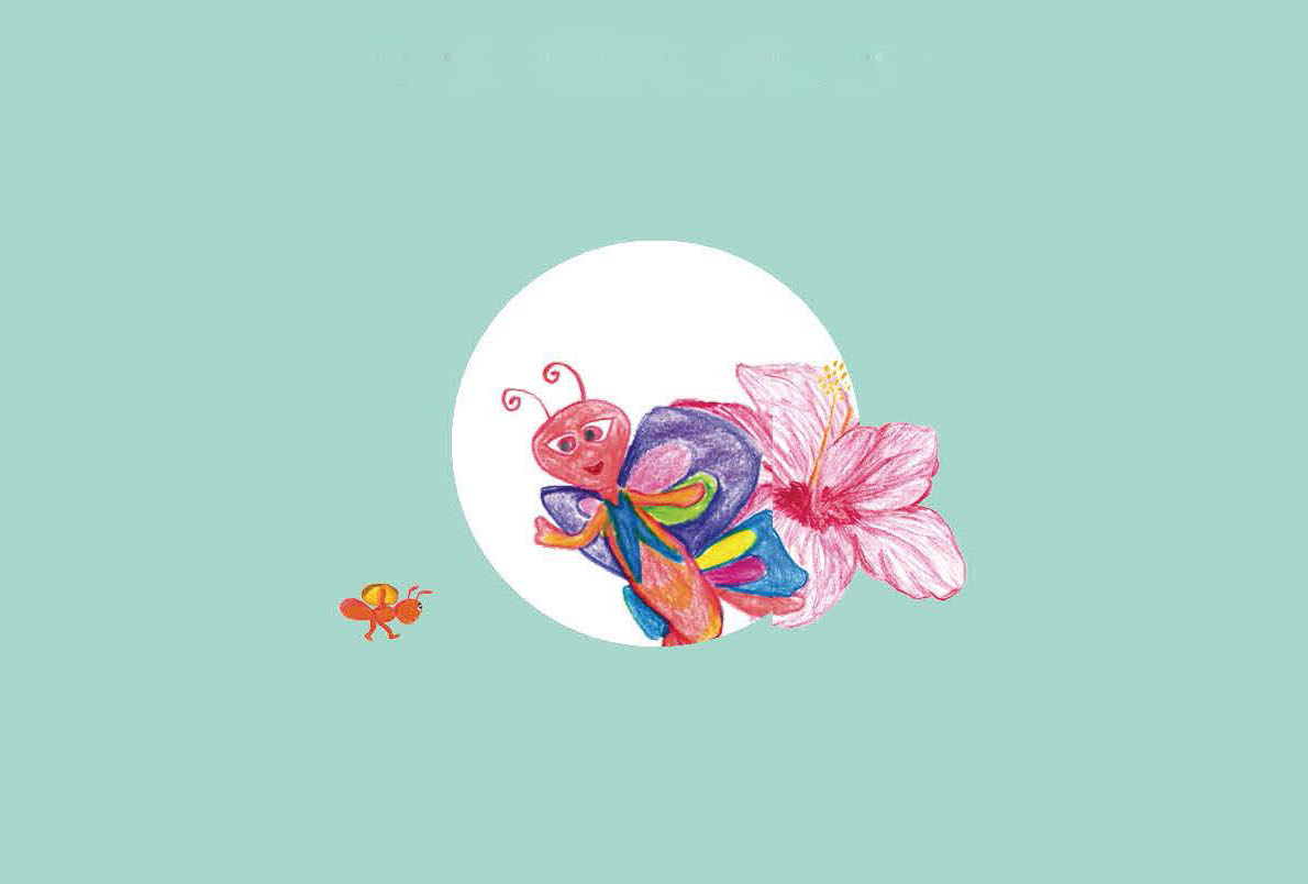 Image illustraton for the book:The Ant and the Butterfly
