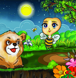 Image illustraton for the book:Chittu Makes Peace with Little Bear