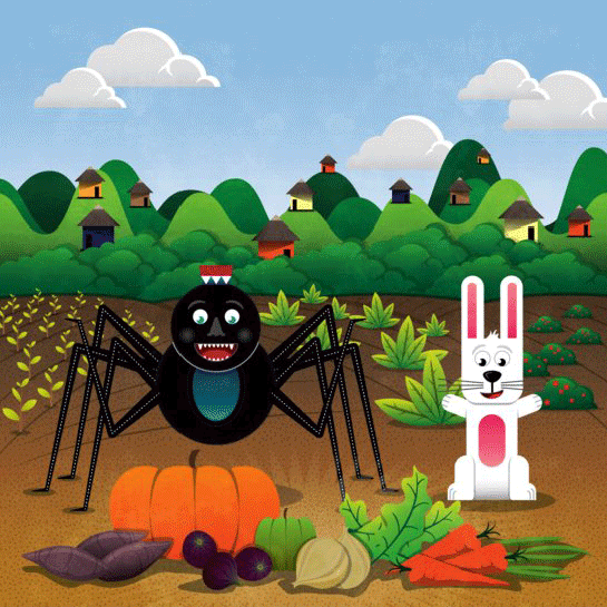 Image illustraton for the book:Anansi and Vulture