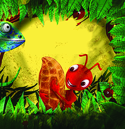 Image illustraton for the book:Muttu and the Big Peanut