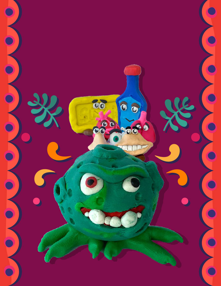 Image illustraton for the book:Clingy the Virus