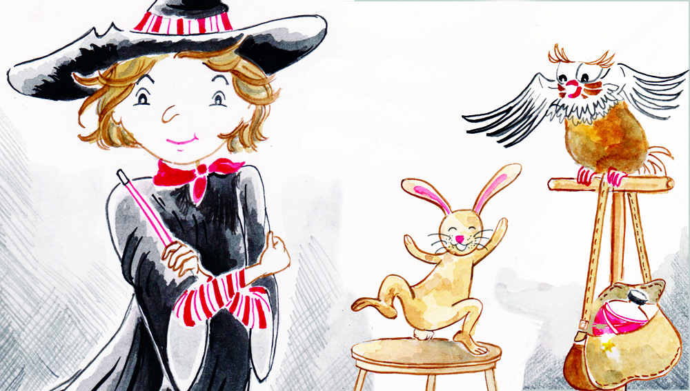 Image illustraton for the book:Knip the Little Witch