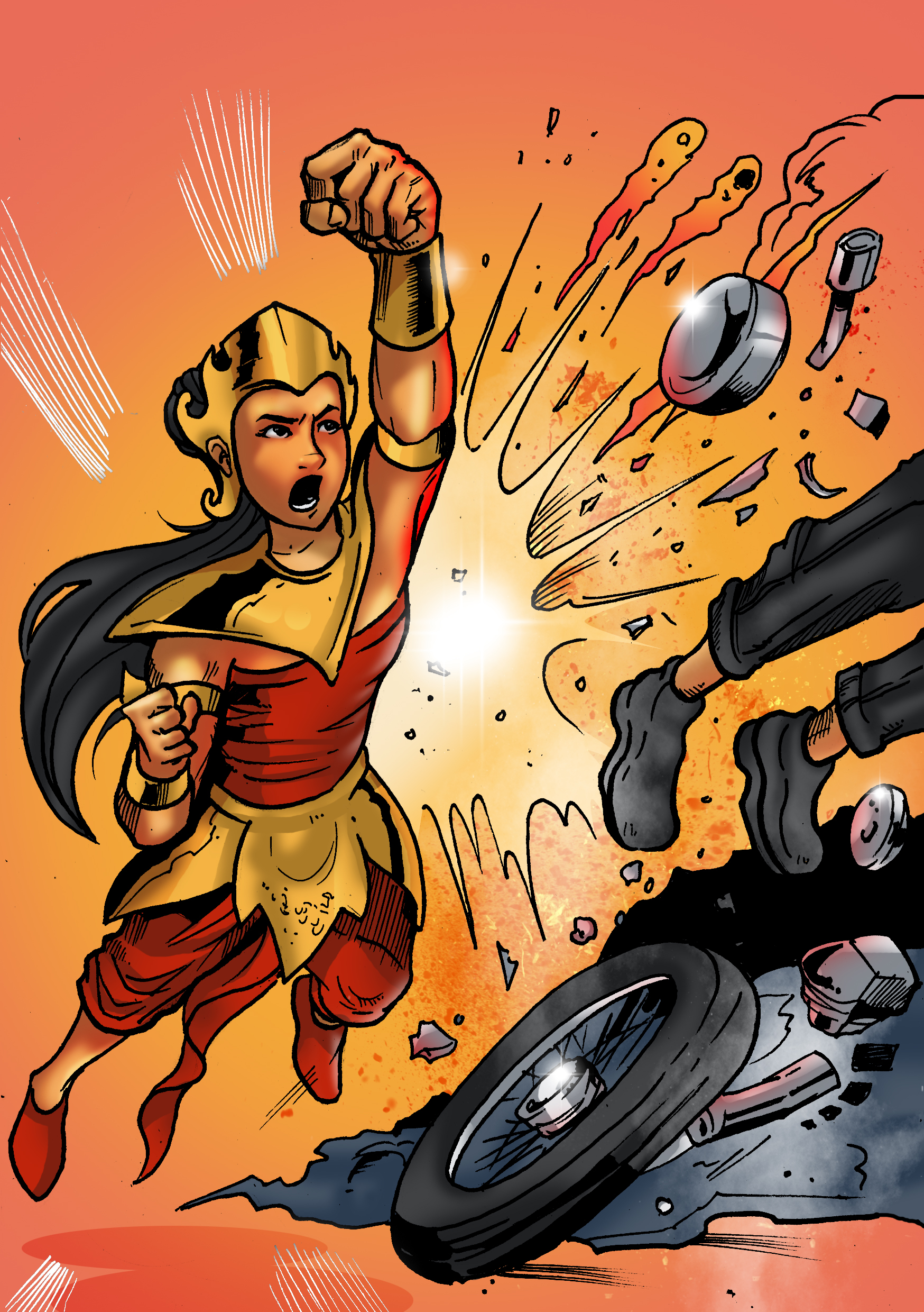 Image illustraton for the book:Luh Ayu Manik Mas, Making a Mobile Library