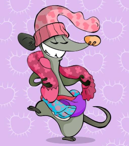 Image illustraton for the book:The Mouse with Hats