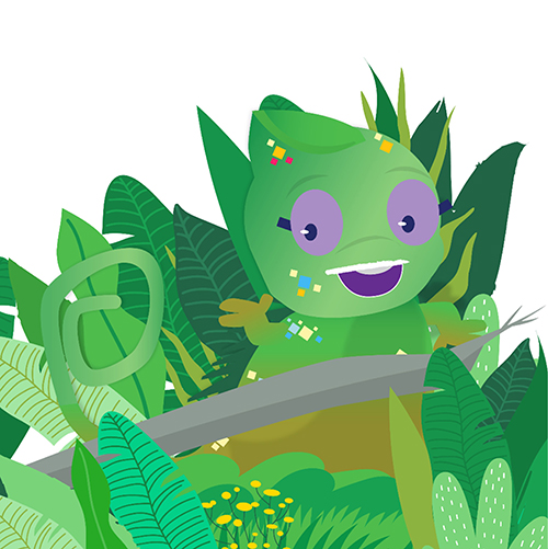 Image illustraton for the book:Where is the Chameleon?