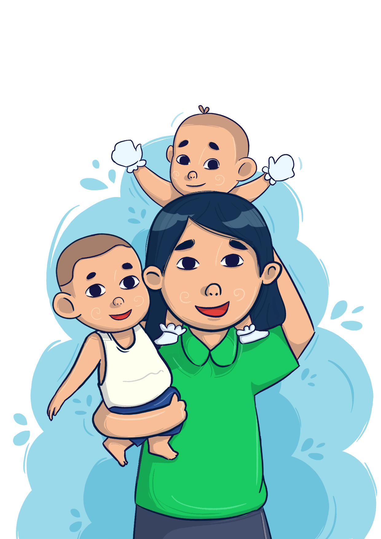 Image illustraton for the book:Mom Says We Can
