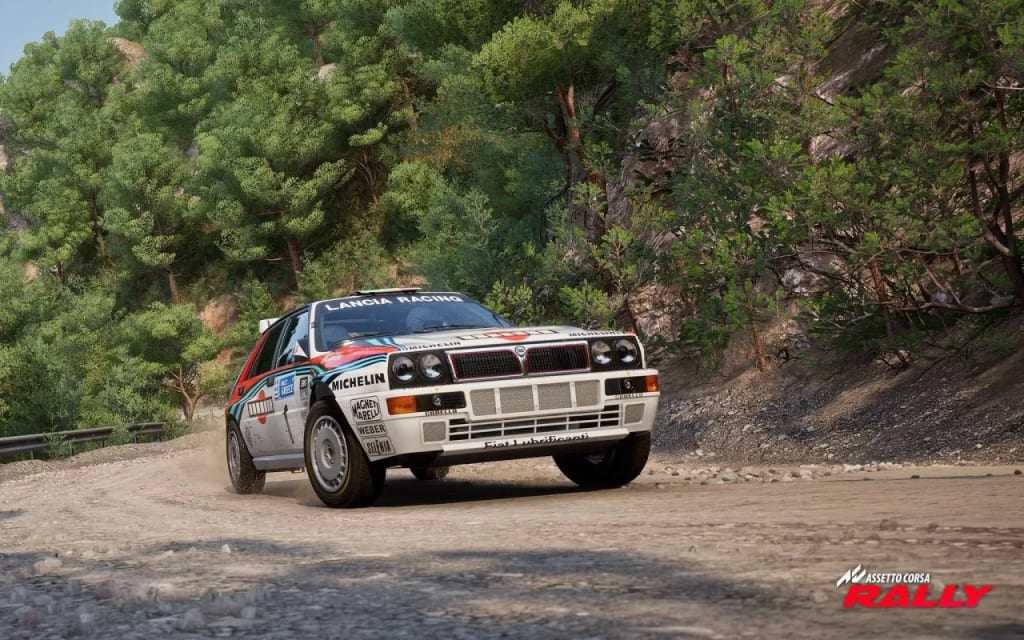 Nouvelle ligne ideale a largeur variable sur les speciales grecques d'Assetto Corsa Rally