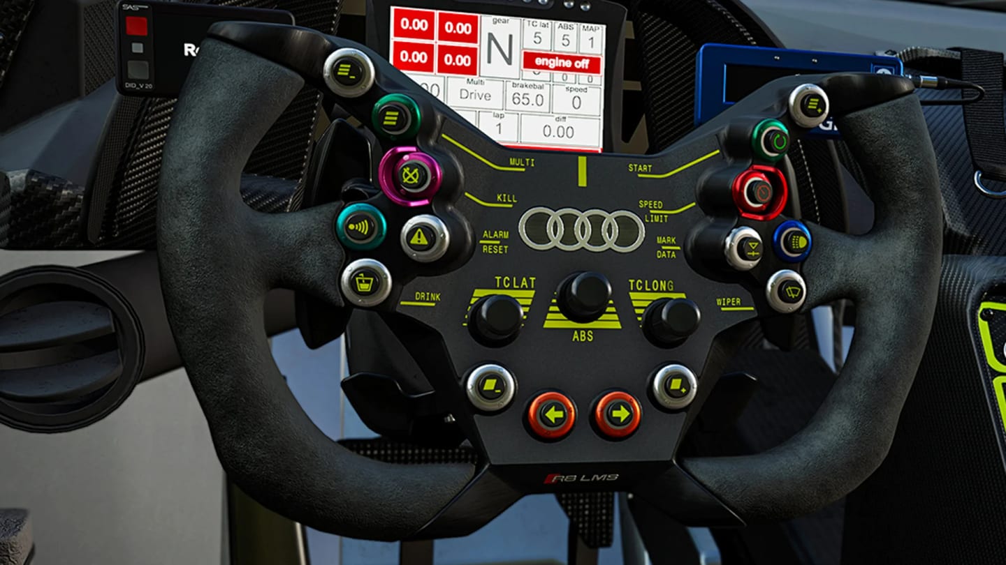 Détail de la jante de l'Audi R8 LMS GT3 Evo II
