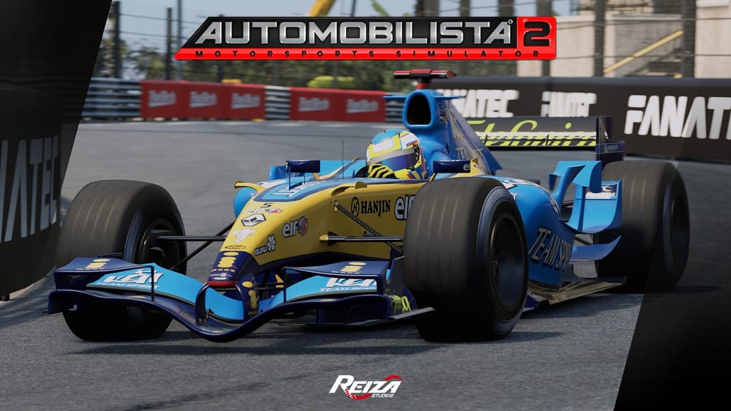 La Renault R25 en piste à Monaco dans Automobilista 2