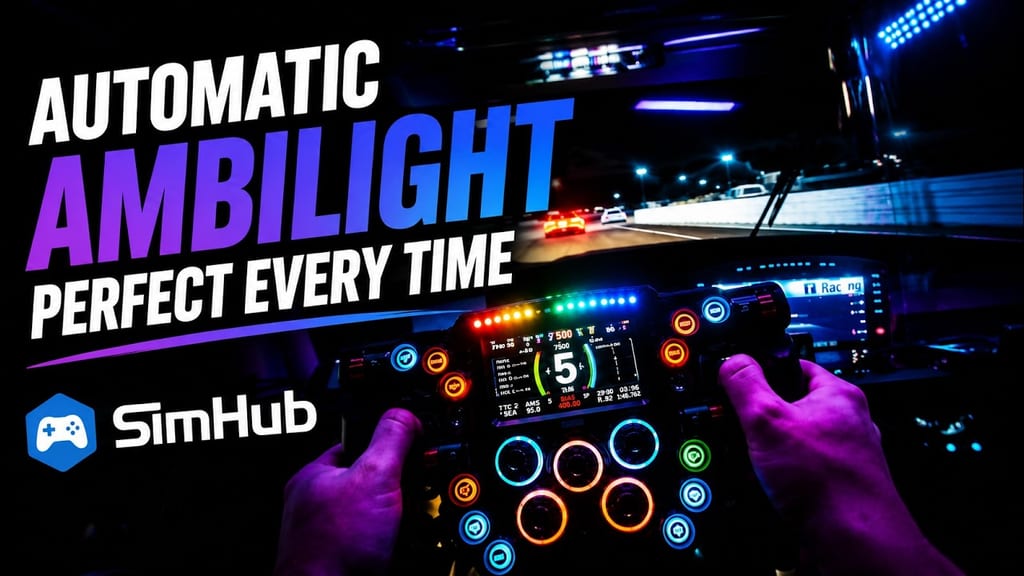 Plugin Cockpit Auto Ambient Light pour SimHub
