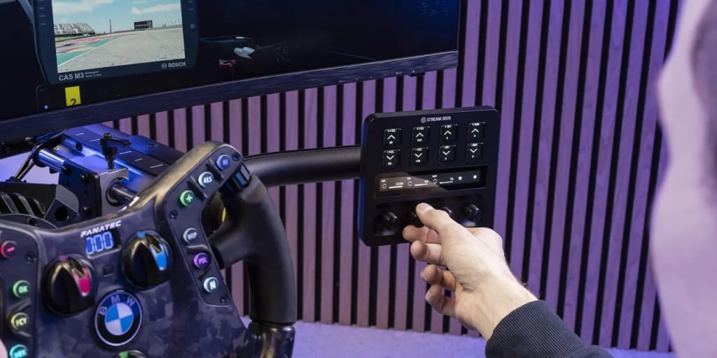 Touches du Stream Deck configurees avec le plugin Fanatec