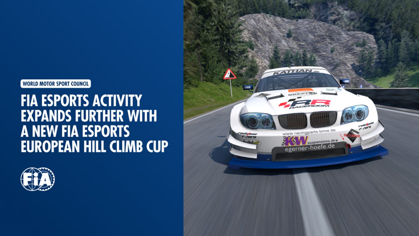 Competition de course de cote esport de la FIA sur RaceRoom