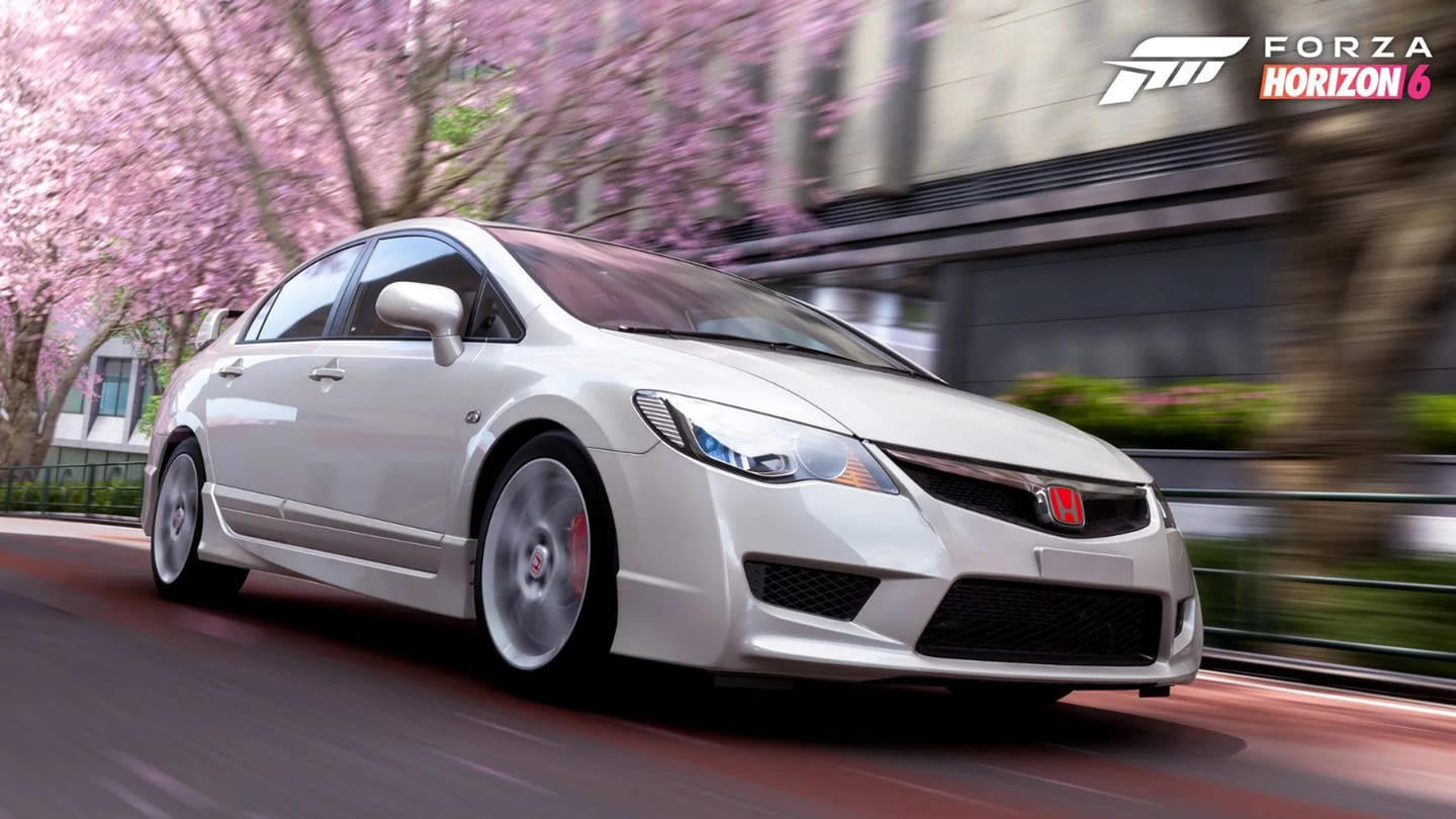 Forza Horizon 6, une Honda Civic Type R FD2 sur les routes du Japon