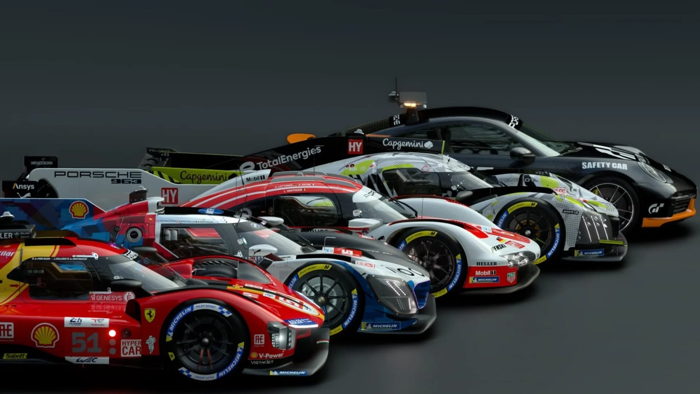 Les quatre prototypes Hypercar de la mise a jour 1.70 de Gran Turismo 7