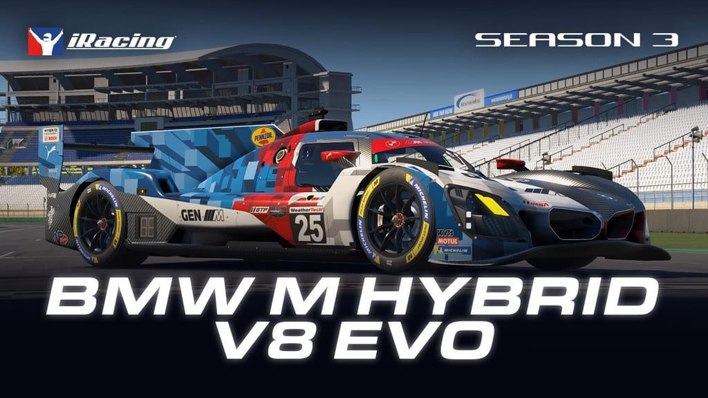 La BMW M Hybrid V8 Evo en piste dans iRacing