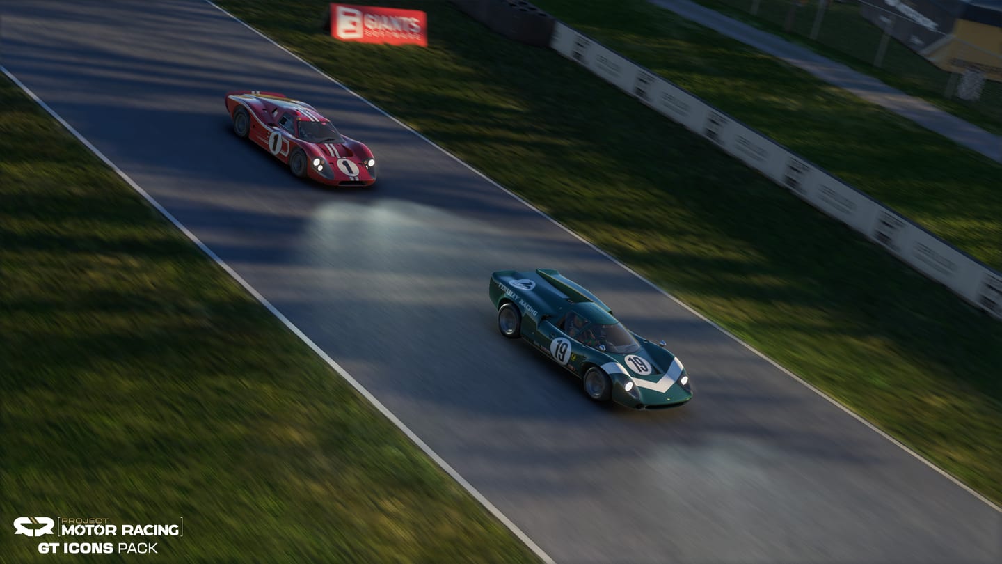 Voitures historiques du DLC GT Icons de Project Motor Racing
