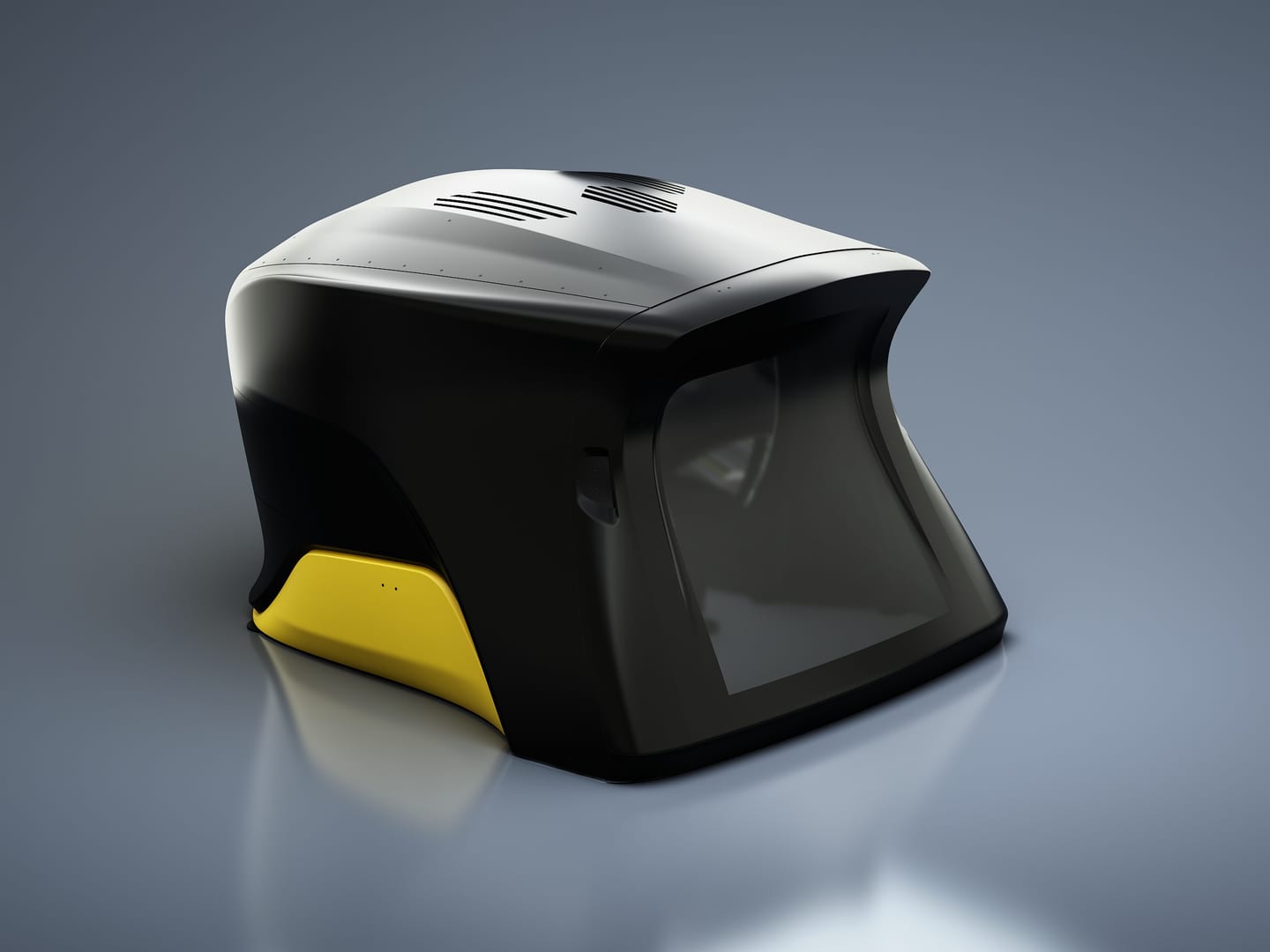 Le poste de pilotage du simulateur Vesaro Dome X