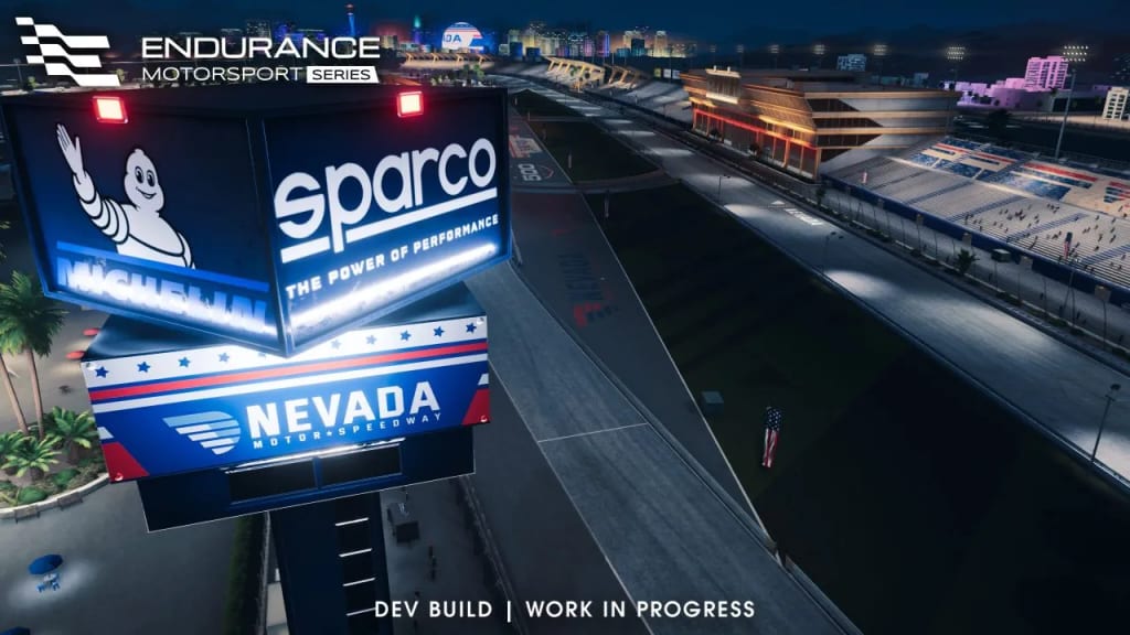 Le tracé du Nevada dans Endurance Motorsport Series