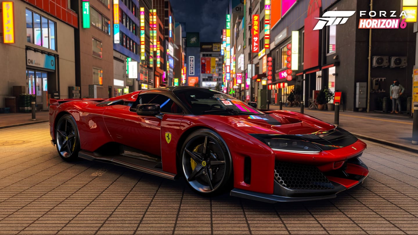 Ferrari F80 vue arriere dans Forza Horizon 6