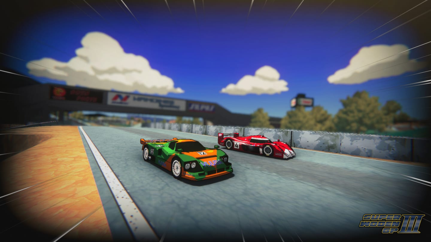 Course urbaine de nuit dans Super Woden GP 3