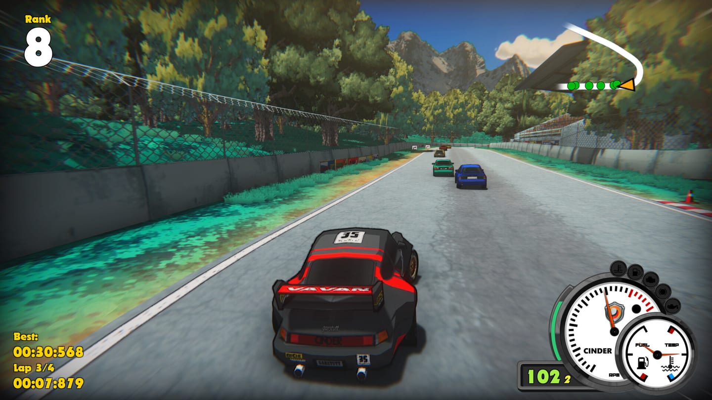 Garage et collection de voitures dans Super Woden GP 3
