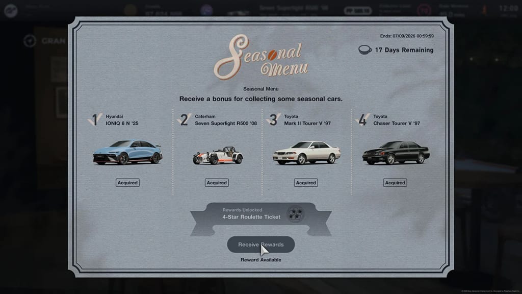 Nouveau Seasonal Menu