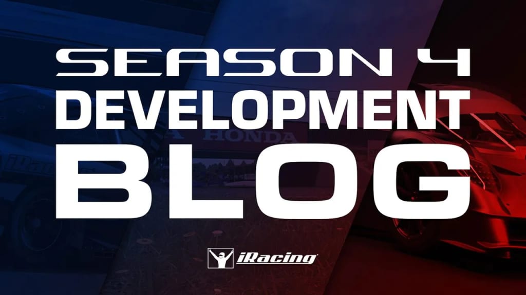 Voiture iRacing en piste pour la saison 4 2026