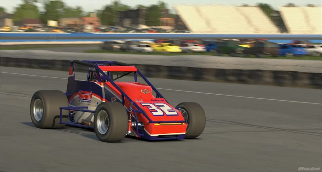 Sprint Car asphalte reconstruite dans iRacing