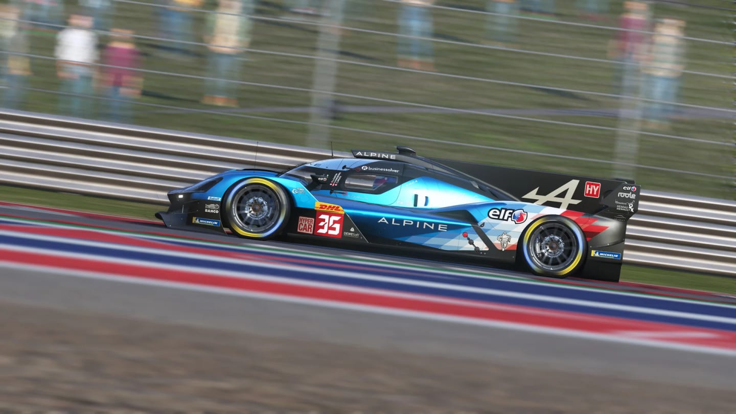 Peloton de prototypes au départ dans Le Mans Ultimate