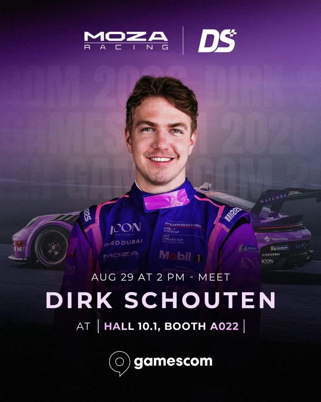 Dirk Schouten ambassadeur MOZA Racing