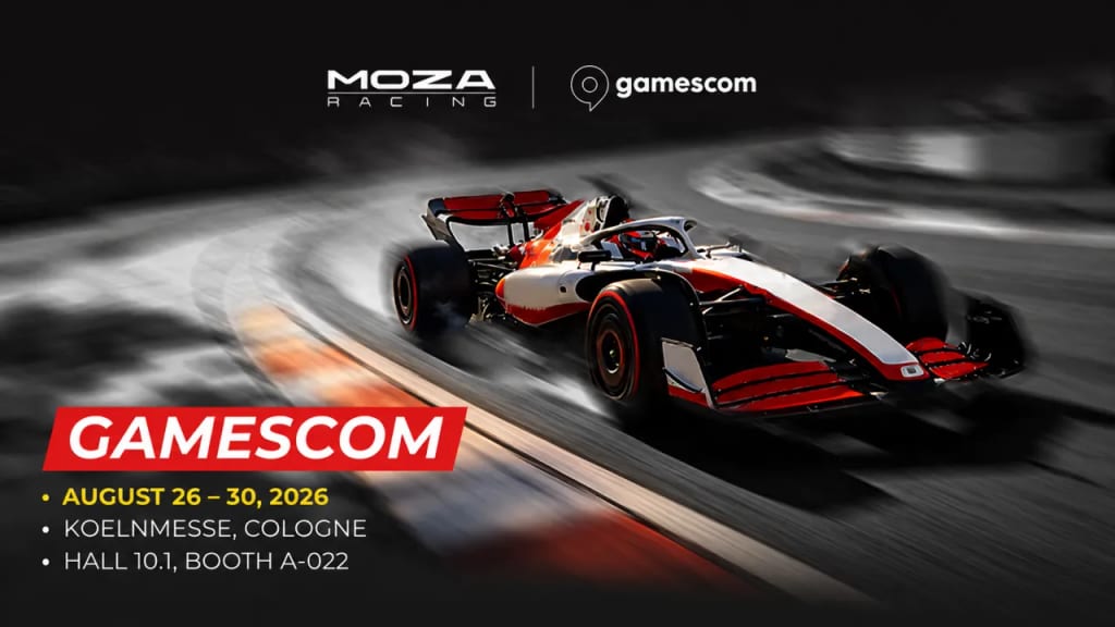 Gamme MOZA Racing exposee a la Gamescom 2026
