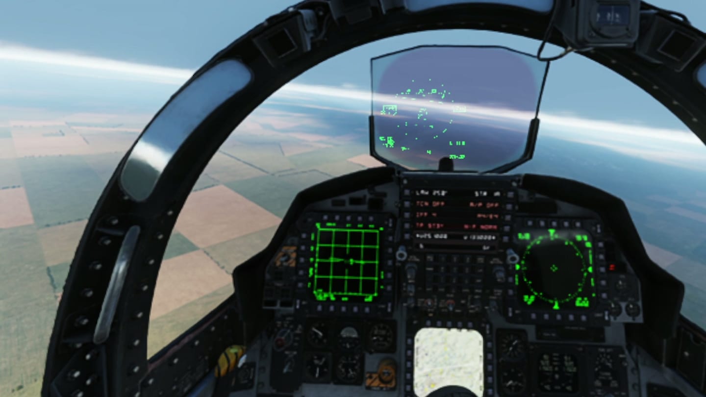 Le cockpit du F-15 dans DCS avec le Pimax Dream Air